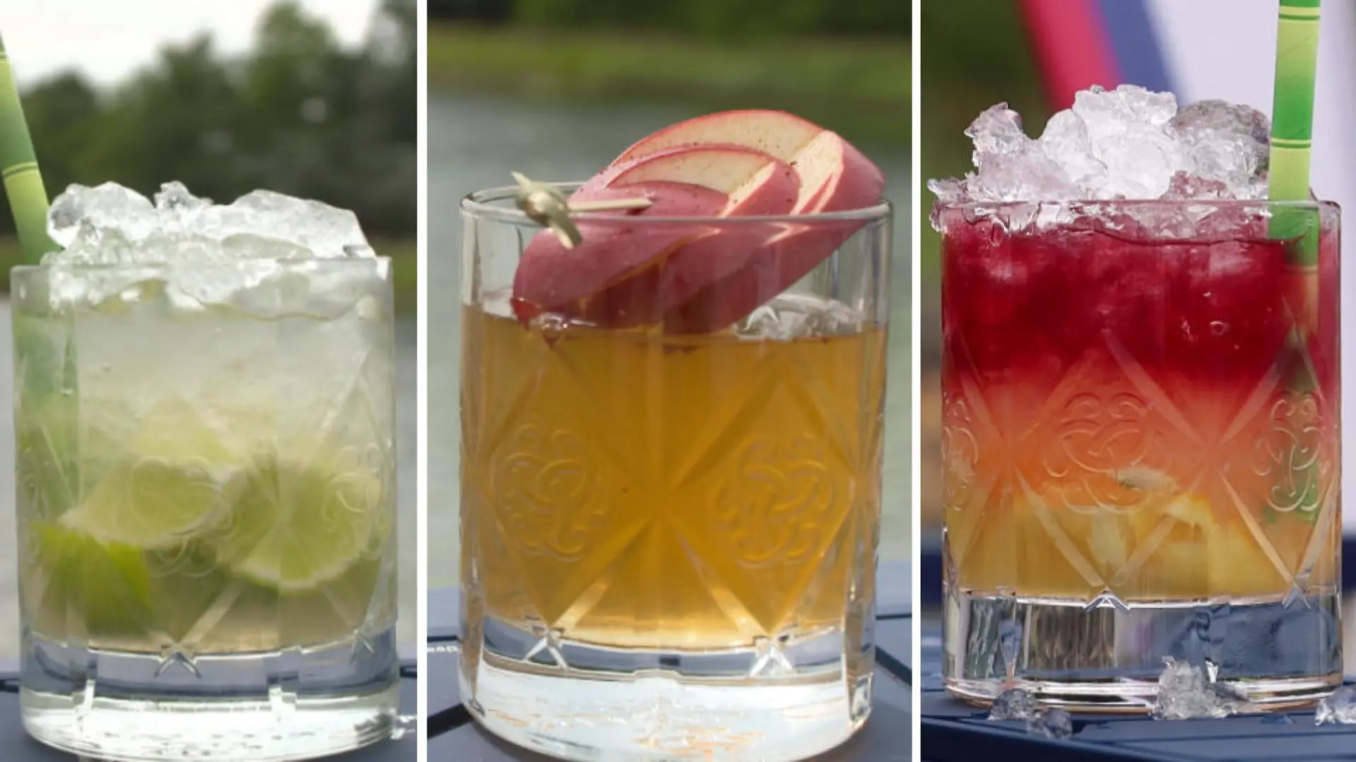 Drei verschiedene Lillet-Cocktails1