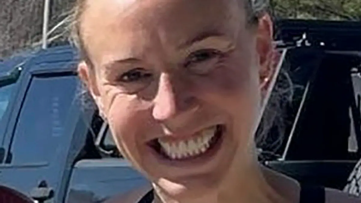 In this photo provided by the Memphis Police Department, 34-year-old Eliza Fletcher is shown. Authorities in Tennessee searched Friday, Sept. 2, 2022, for Fletcher, who police said was abducted and forced into a vehicle while she was jogging near the University of Memphis campus. (Courtesy of Memphis Police Department via AP)