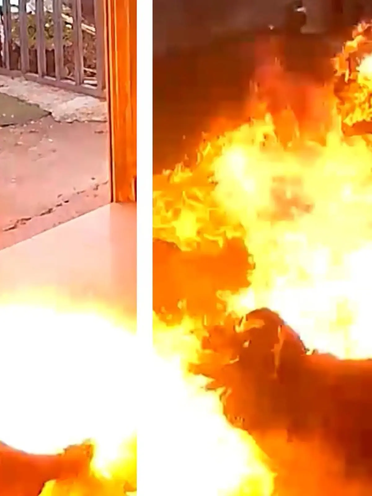 Beim Braten von Lebensmitteln entzündet eine Frau aus China versehentlich ein Feuer in der Küche. Doch als wäre das nicht schon schlimm genug, fängt sie plötzlich selbst Feuer. Wie es dazu kommen konnte, erfahrt ihr im Video.