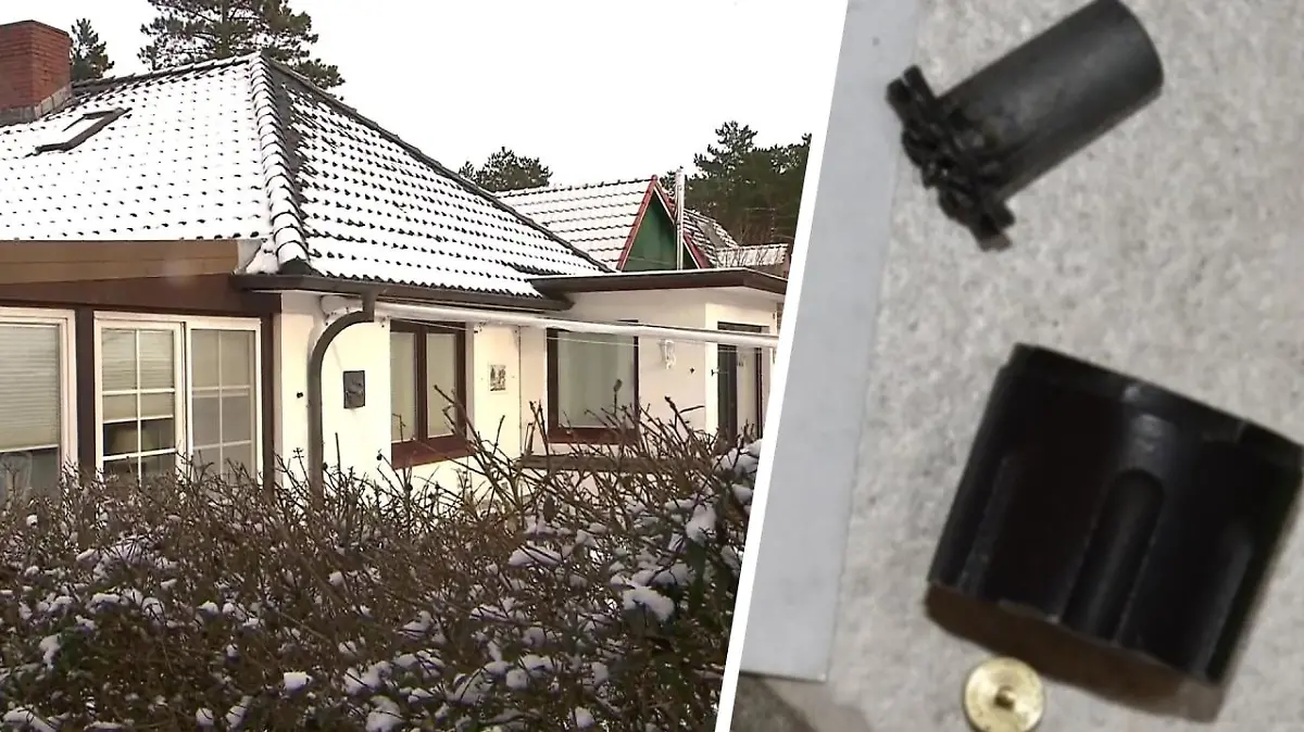 In diesem Haus in St. Peter-Ording wird das Ehepaar überfallen. Die Spurensicherung findet nach der Tat diese Magazintrommel im Haus.