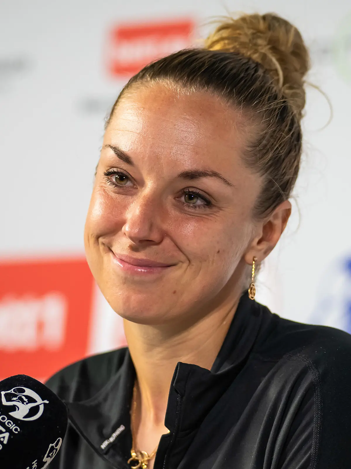 Sabine Lisicki talks to the media after the first round of the 2023 bett1 Open, WTA 500 tennis tournament on June 19, 2023 in Berlin, Germany - Photo Rob Prange / Spain DPPI / DPPI