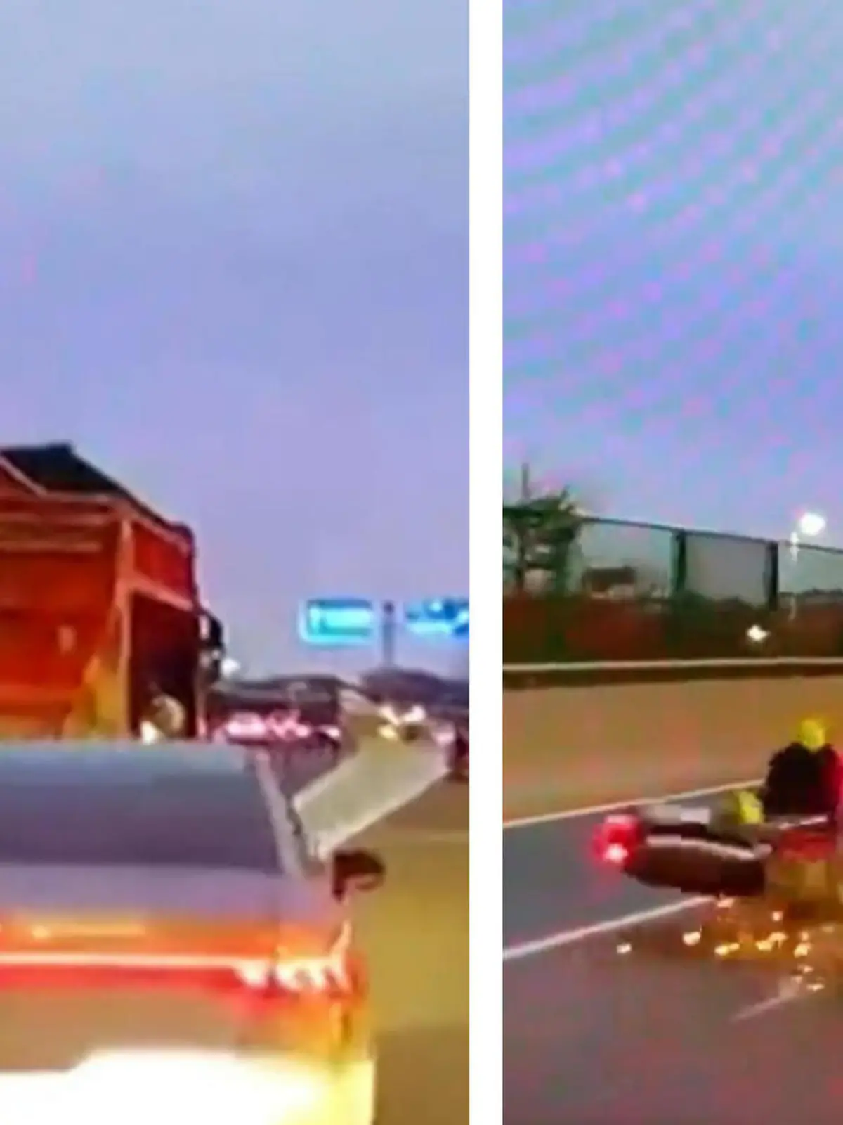 Eine fast alltägliche Verkehrssituation eskaliert völlig. Als ein Autofahrer bei einem Spurwechsel einen Motorradfahrer abdrängt, reagiert dieser harsch. Dann gibt der Pkw plötzlich Gas – und nietet den Biker mit voller Absicht um!