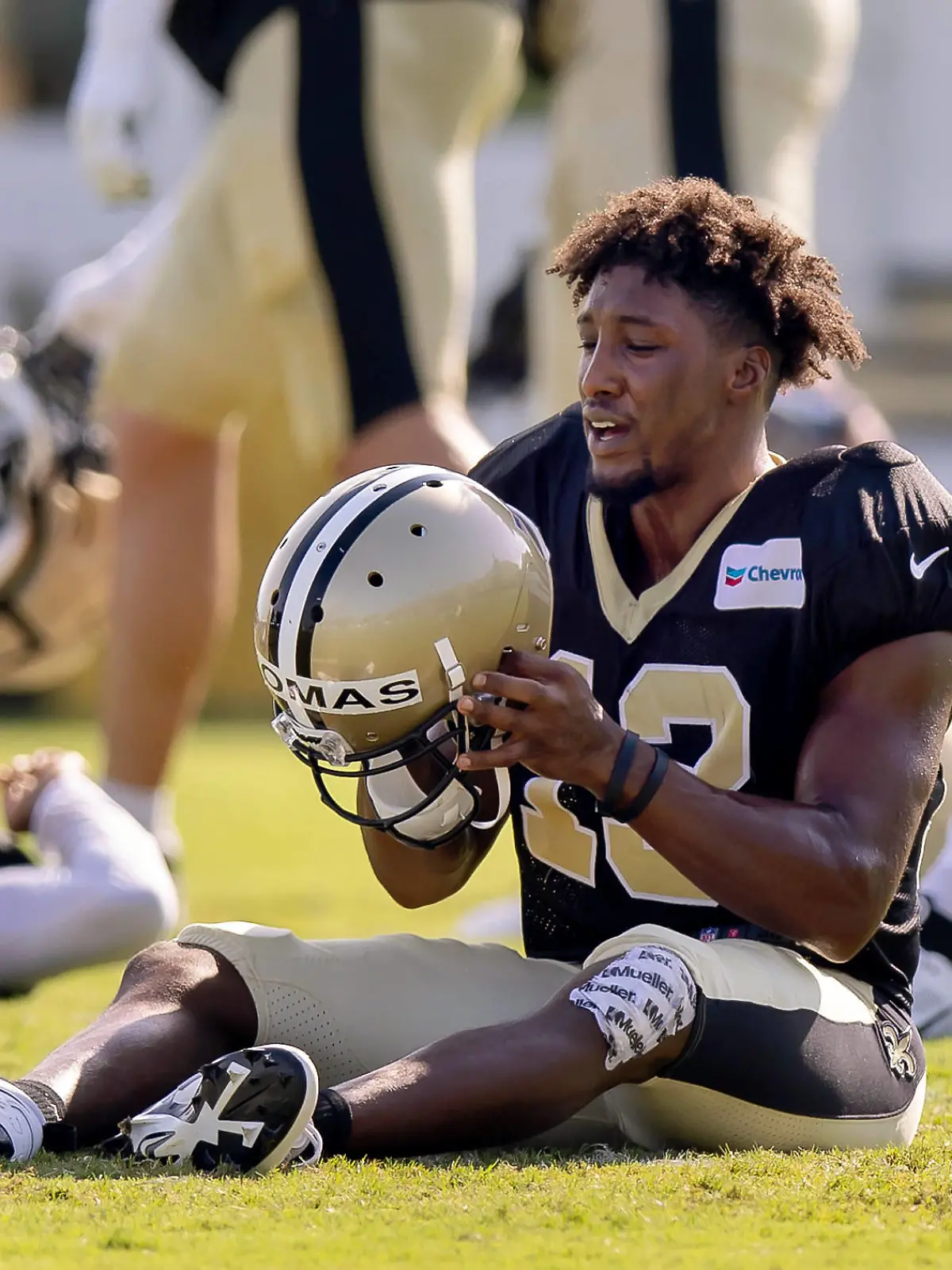 Sport Bilder des Tages NFL, American Football Herren, USA New Orleans Saints Training Camp Aug 1, 2023 Metairie, LA, USA New Orleans Saints wide receiver Michael Thomas 13 at the Ochsner Sports Performance Center. Metairie LA USA, EDITORIAL USE ONLY PUBLICATIONxINxGERxSUIxAUTxONLY Copyright: xStephenxLewx 20230801_jel_la1_004