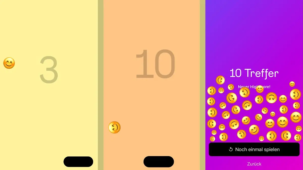 Das Emoji-Spiel auf Instagram.