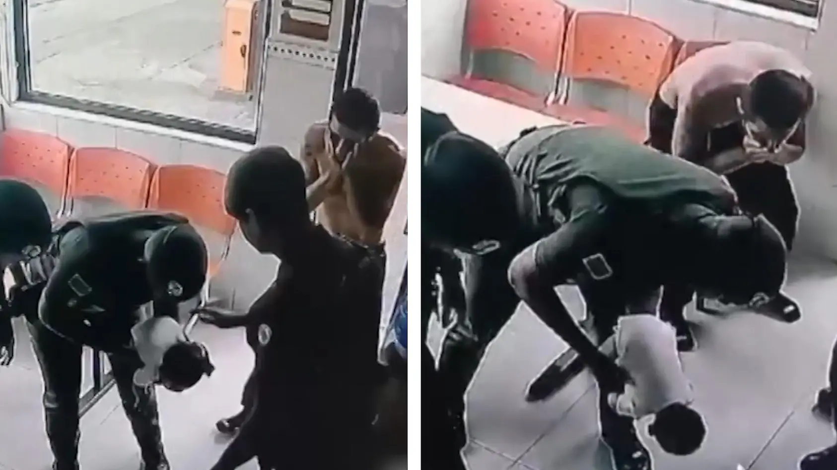 Helden-Polizist rettet Neugeborenes