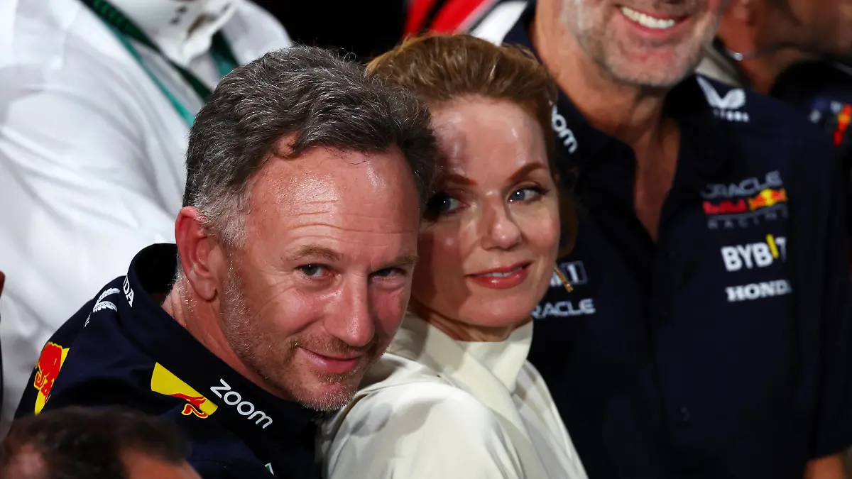 Geri Horner (GBR) Singer with husband Christian Horner (GBR) Red Bull Racing Team Principal and Adrian Newey (GBR) Red Bull Racing Chief Technical Officer in parc ferme.
09.03.2024. Formula 1 World Championship, Rd 2, Saudi Arabian Grand Prix, Jeddah, Saudi Arabia, Race Day.
- www.xpbimages.com, EMail: requests@xpbimages.com © Copyright: Batchelor / XPB Images / 090324 / action press