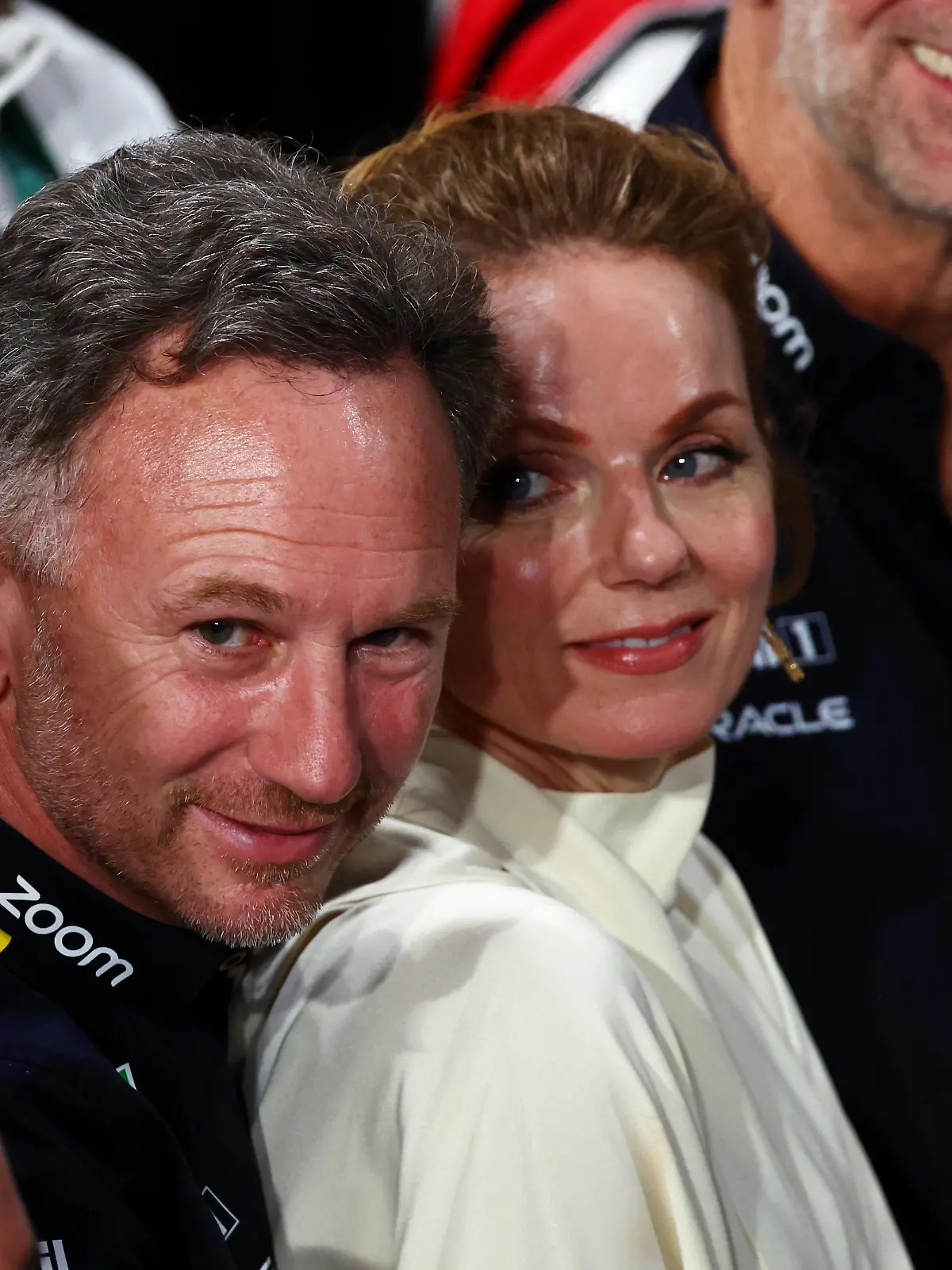 Geri Horner (GBR) Singer with husband Christian Horner (GBR) Red Bull Racing Team Principal and Adrian Newey (GBR) Red Bull Racing Chief Technical Officer in parc ferme.
09.03.2024. Formula 1 World Championship, Rd 2, Saudi Arabian Grand Prix, Jeddah, Saudi Arabia, Race Day.
- www.xpbimages.com, EMail: requests@xpbimages.com © Copyright: Batchelor / XPB Images / 090324 / action press