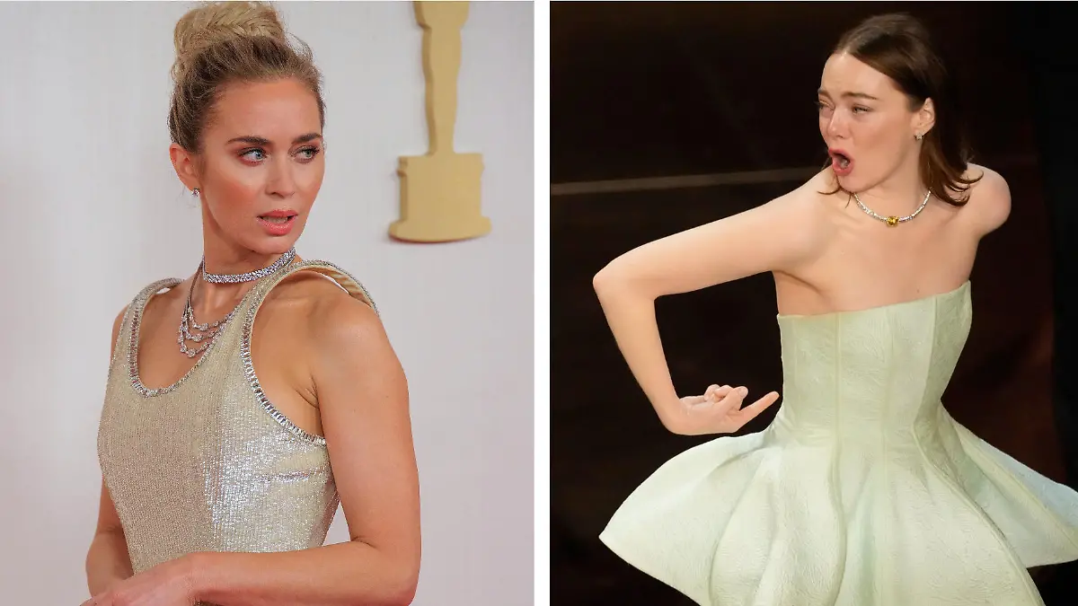 Emily Blunt und Emma Stone sorgen mit ihren Looks bei der Oscar-Verleihung für Aufsehen.