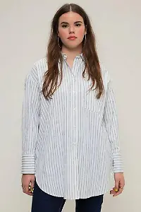 Oversized Streifen-Hemd