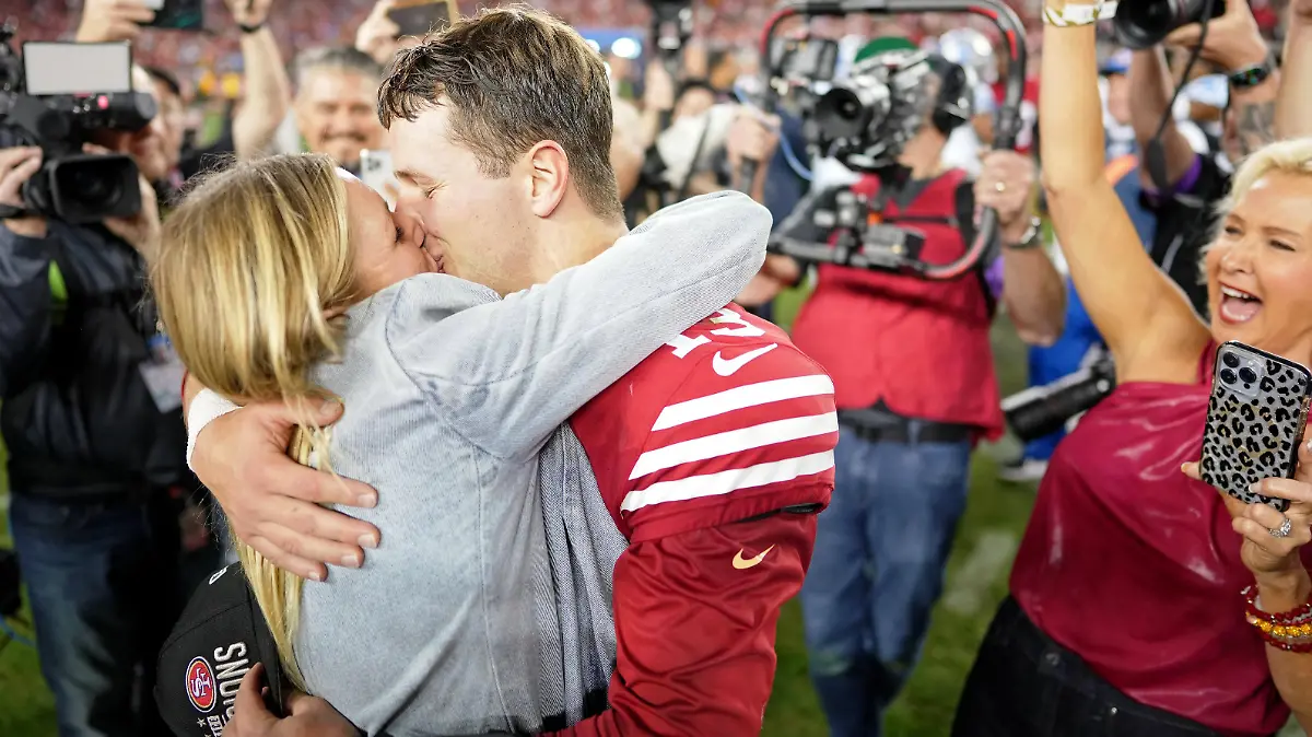 Brock Purdy und seine Jenna Brandt feiern ihre Hochzeit.