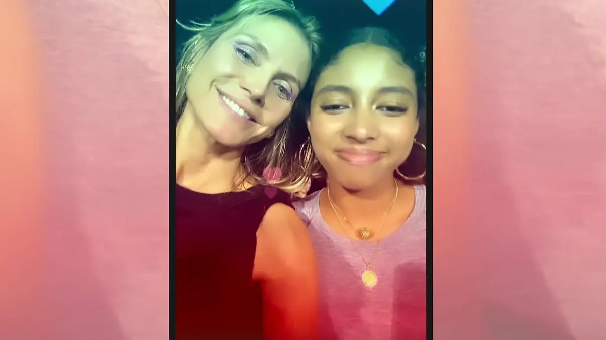 Heidi Klum meldet sich in ihrer Story vom Madonna Konzert und postet dabei ein Selfie mit Tochter Lou (14).
