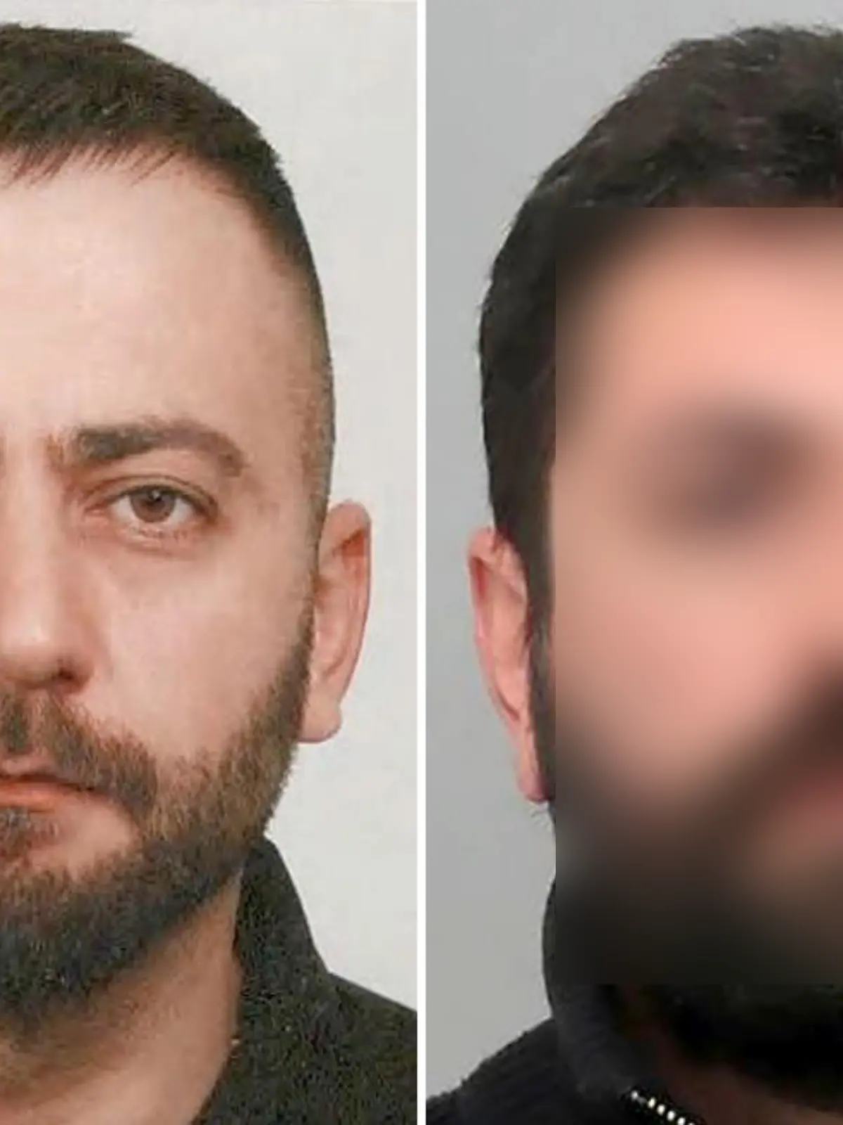 HANDOUT - 12.03.2024, Bielefeld: Undatiert - Im Fall des in Bielefeld auf offener Straße erschossenen ehemaligen Box-Profis Besar Nimani sucht die Polizei mit Haftbefehl und öffentlichem Fahndungsaufruf nach den beiden Tatverdächtigen. Ayman Dawoud Kirit (l) und Hüseyin Akkurt sind verdächtig am 9.3.2024 das Feuer auf den 38-Jährigen Nimani eröffnet und ihn getötet zu haben. Sie sind seither auf der Flucht. (Zu dpa «Tödliche Schüsse auf Boxer: Zwei Tatverdächtige mit Fotos gesucht») Foto: -/Polizei/dpa - ACHTUNG: Verwendung nur bis zum Ende der Öffentlichkeitsfahndung der Polizei +++ dpa-Bildfunk +++