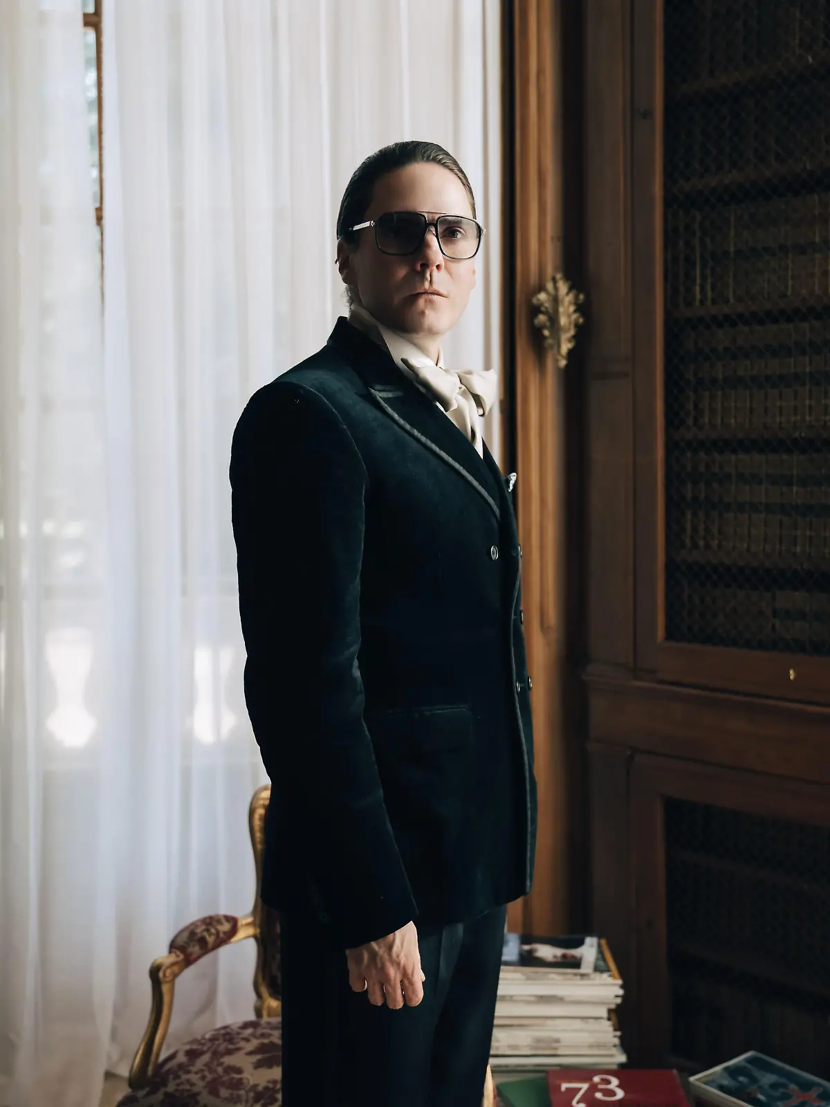 Daniel Brühl als Karl Lagerfeld.