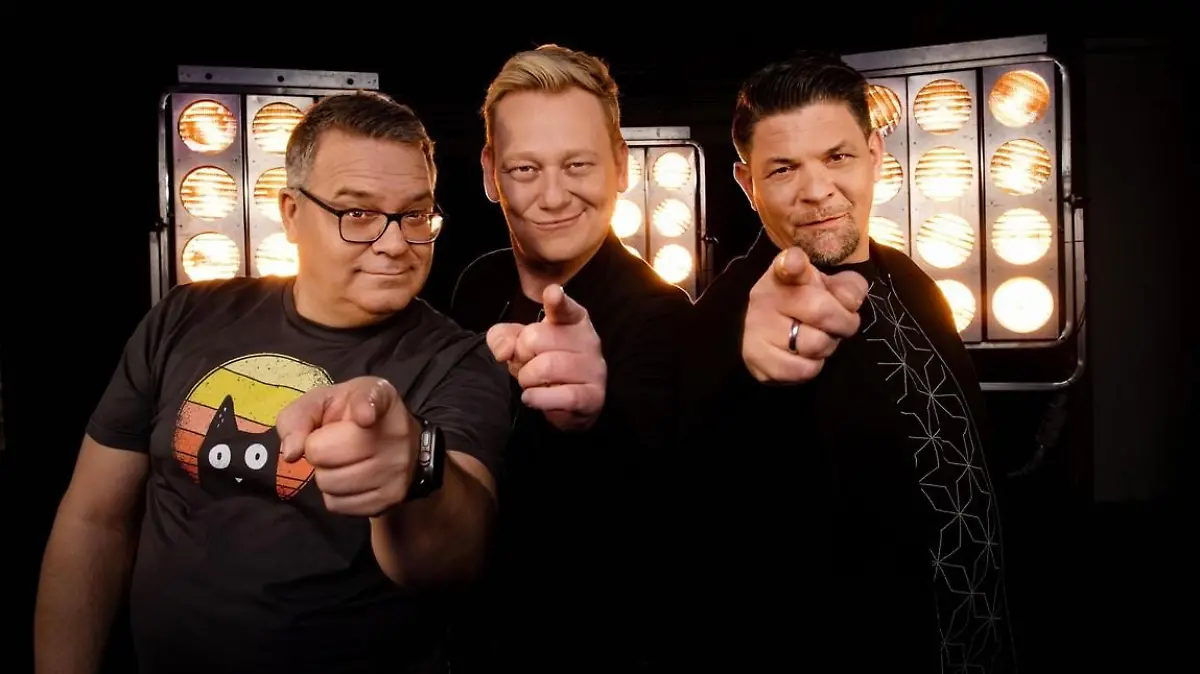 (v.l.) Elton, Jens „Knossi“ Knossalla, Tim Mälzer