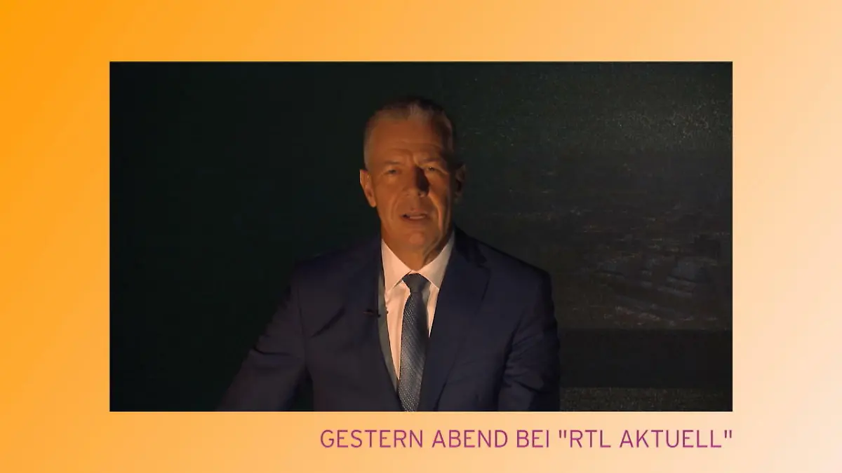 Stromausfall bei RTL Aktuell Studio plötzlich dunkel