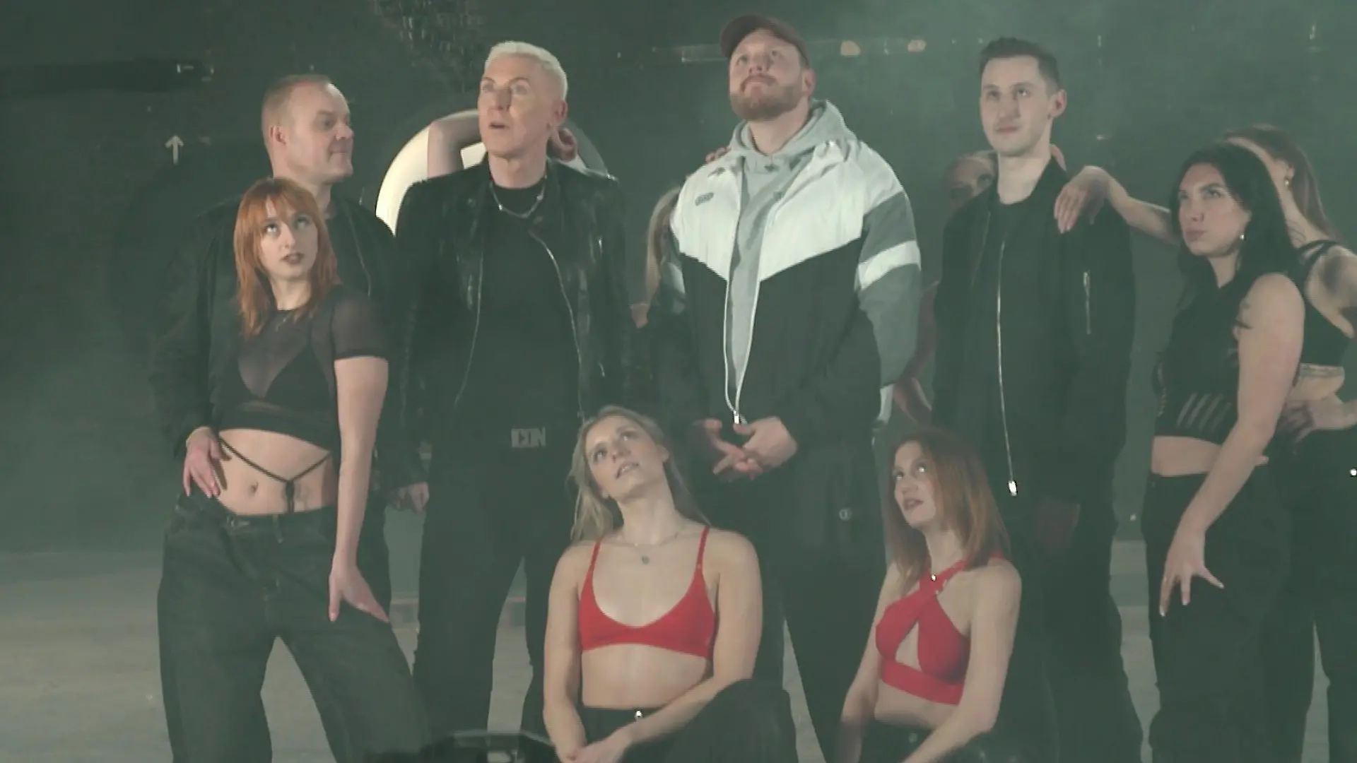 „Scooter“-Frontmann H.P. Baxxter beim Musikdreh