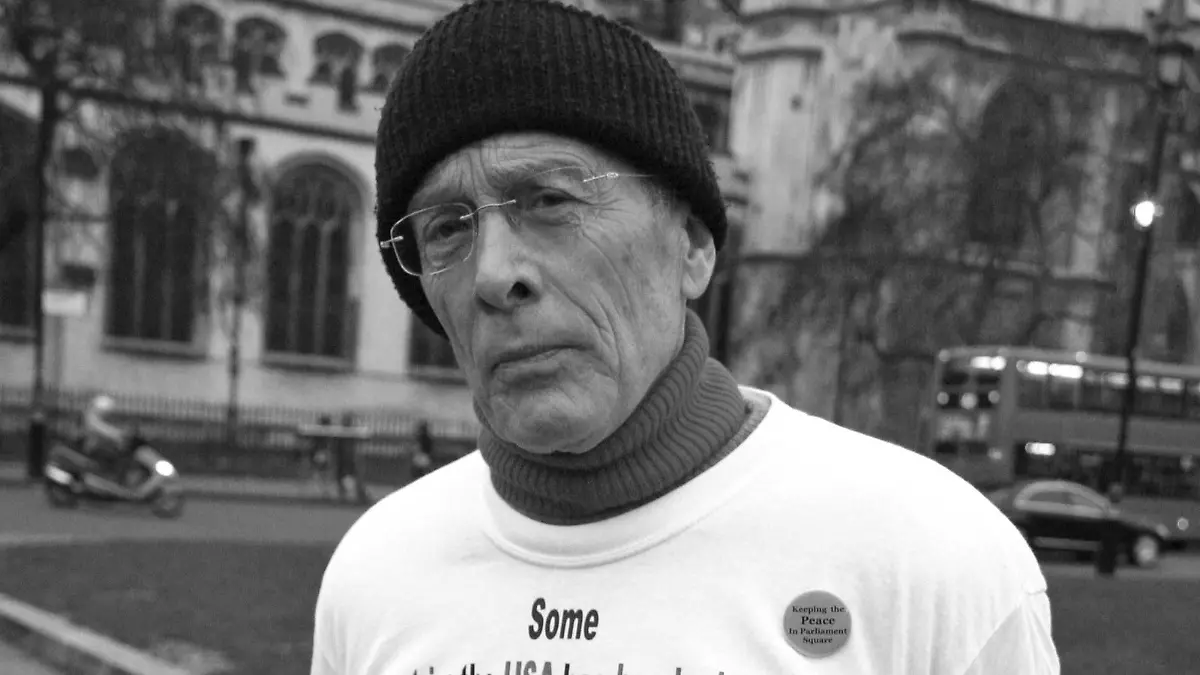 Michael Culver, actor and peace campaigner, demonstrating in Parliament Square against the war in Iraq. Michael Culver is remembered by fans of the Star Wars film saga for playing Captain Needa in The Empire Strikes Back; he played a major part in, the David Lean film, A Passage to India as a bigoted police inspector. Culver, born 16 July 1938 in Hampstead, London, is the son of actor Roland Culver. He is also known for his theatre stage work and by television viewers for his roles including, Major Erwin Brandt in the 1970s BBC drama Secret Army; and he played the Prior Robert in the television series, Cadfael. London, January 3rd 2007. Job : 18196 Ref: ZB2810_166482_230RKW (Photo by Richard Keith Wolff/Avalon/Getty Images)
