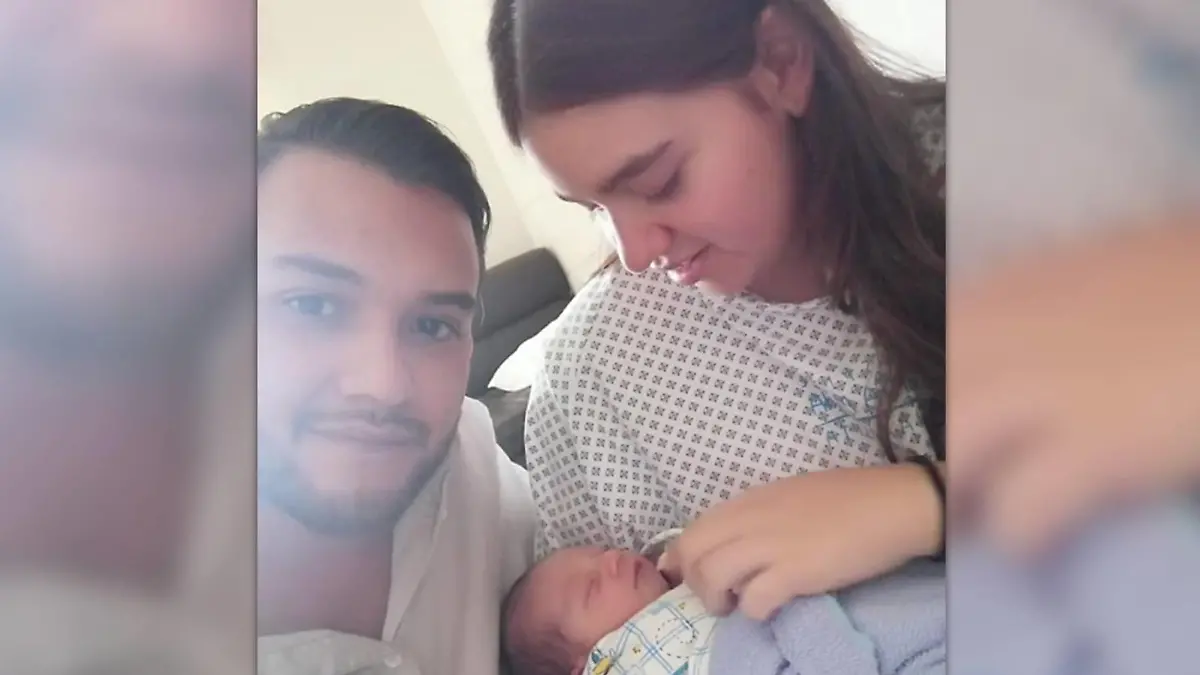 Vivian und ihr Freund Tonatiuh mit dem gemeinsamen Sohn Matías