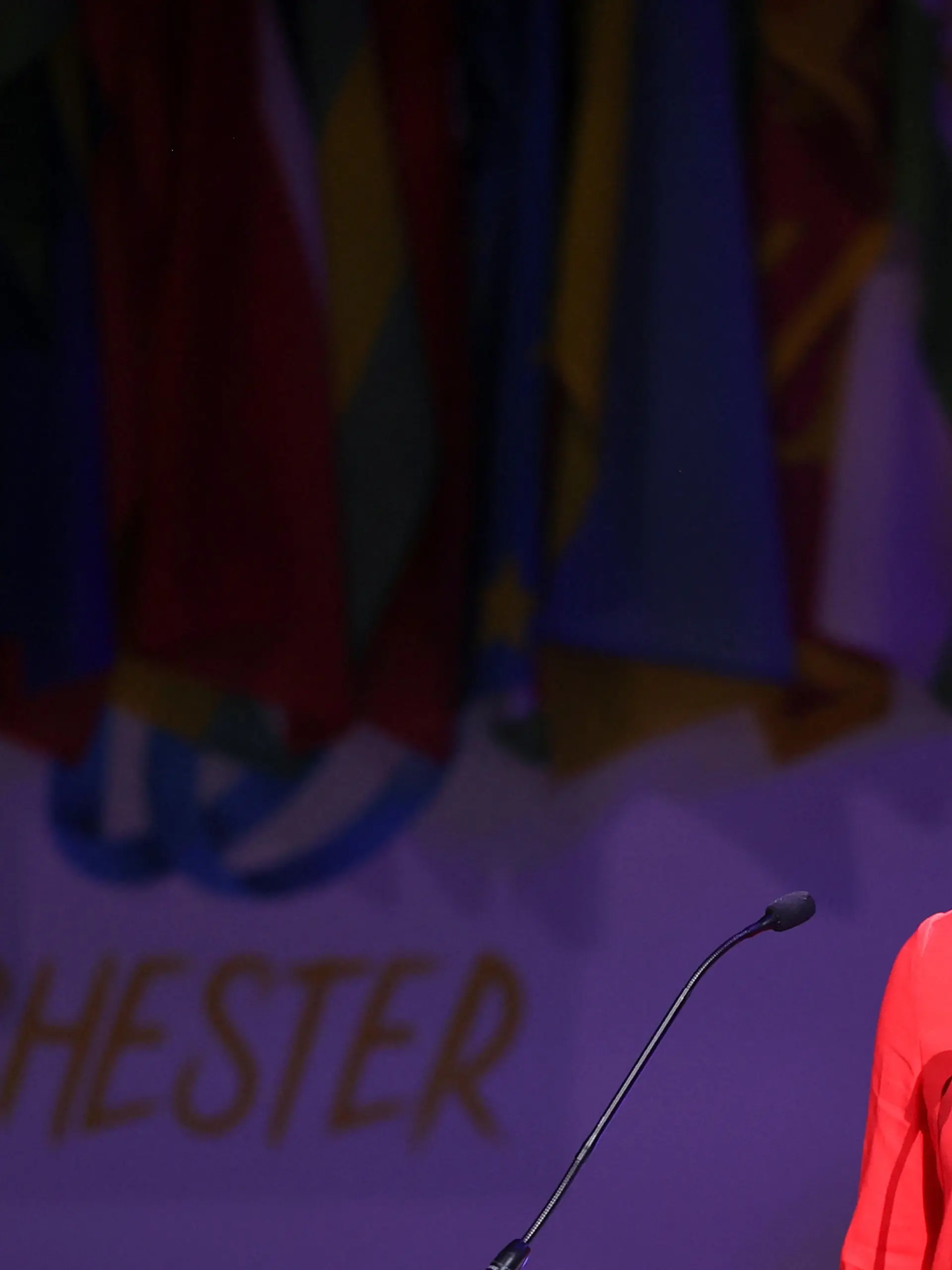 Britain's Meghan, Duchess of Sussex speaks during the opening ceremony of the One Young World summit, in Manchester, Britain September 5, 2022. REUTERS/Molly Darlington