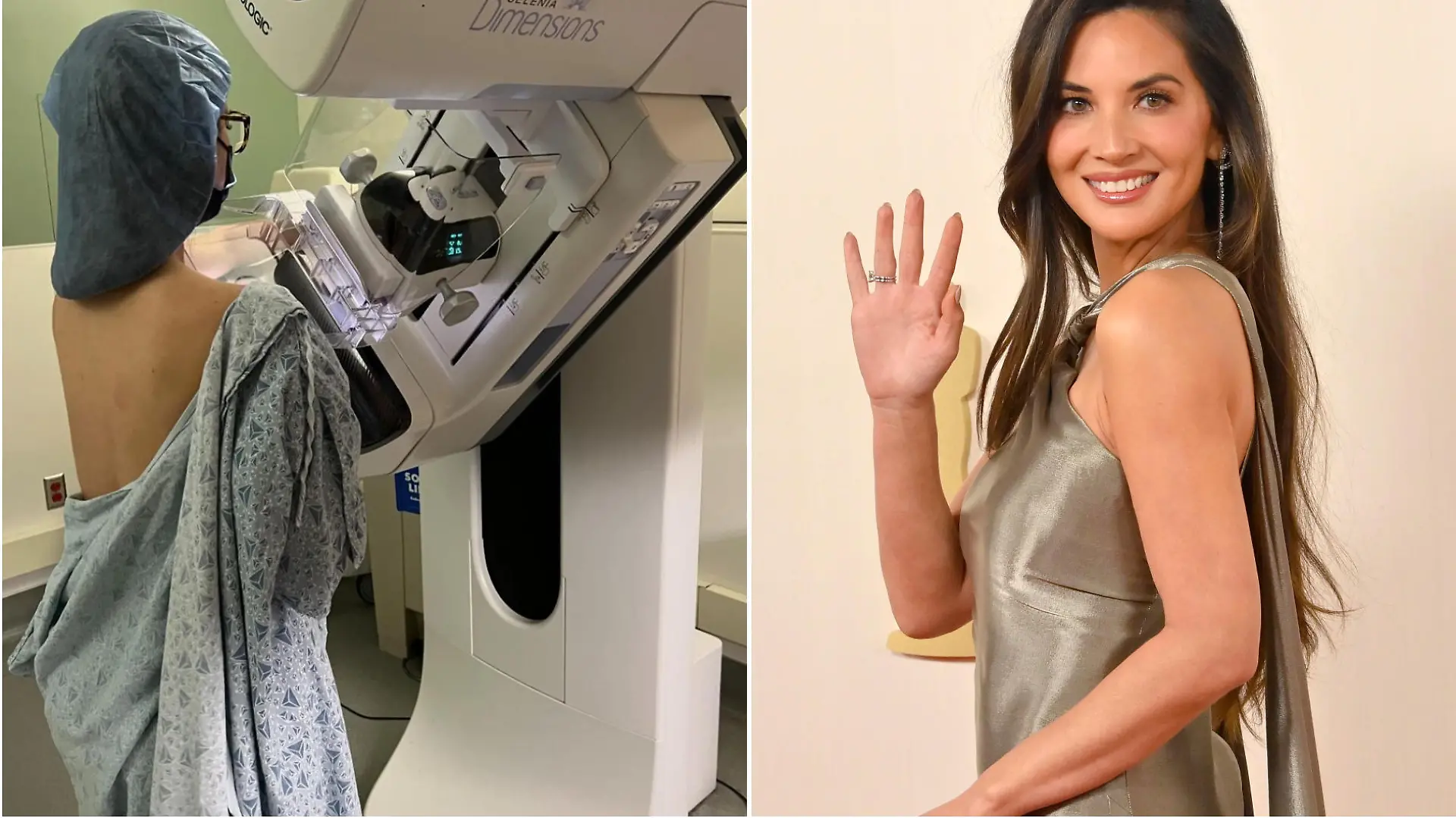Olivia Munn postet sich aus dem Krankenhausbett und steht auf dem Teppich der Oscars 2024