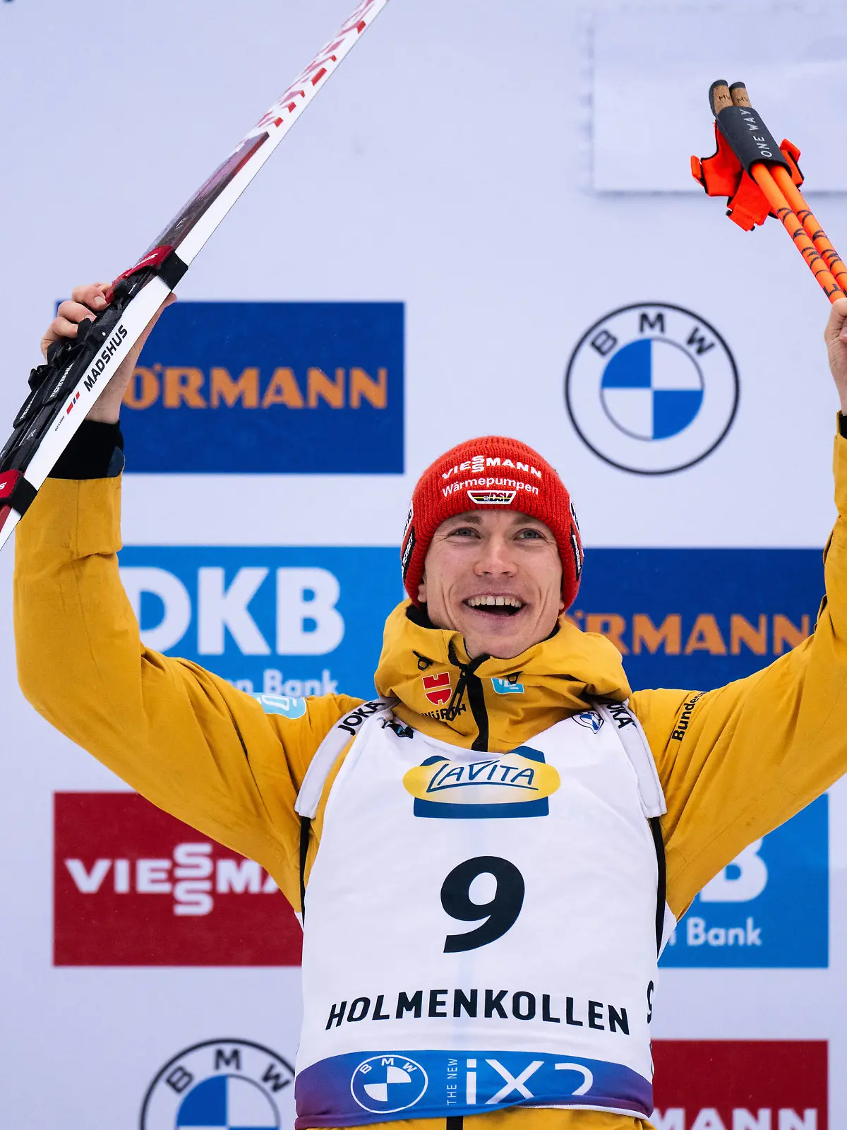 Sport Bilder des Tages 240302 Benedikt Doll of Germany celebrates after men s 15 km mass start during the IBU World Cup on March 2, 2024 in Oslo. Photo: Mathias Bergeld / BILDBYRAN / kod MB / MB0882 skidskytte biathlon skiskyting världscupen ibu world cup masstart mass start bbeng verdenscup jubel *** 240302 Benedikt Doll of Germany celebrates after men s 15 km mass start during the IBU World Cup on March 2, 2024 in Oslo Photo Mathias Bergeld BILDBYRAN kod MB MB0882 biathlon biathlon biathlon världscupen ibu world cup masstart mass start bbeng verdenscup jubel PUBLICATIONxNOTxINxSWExNORxAUT Copyright: MATHIASxBERGELD BB240302MB177