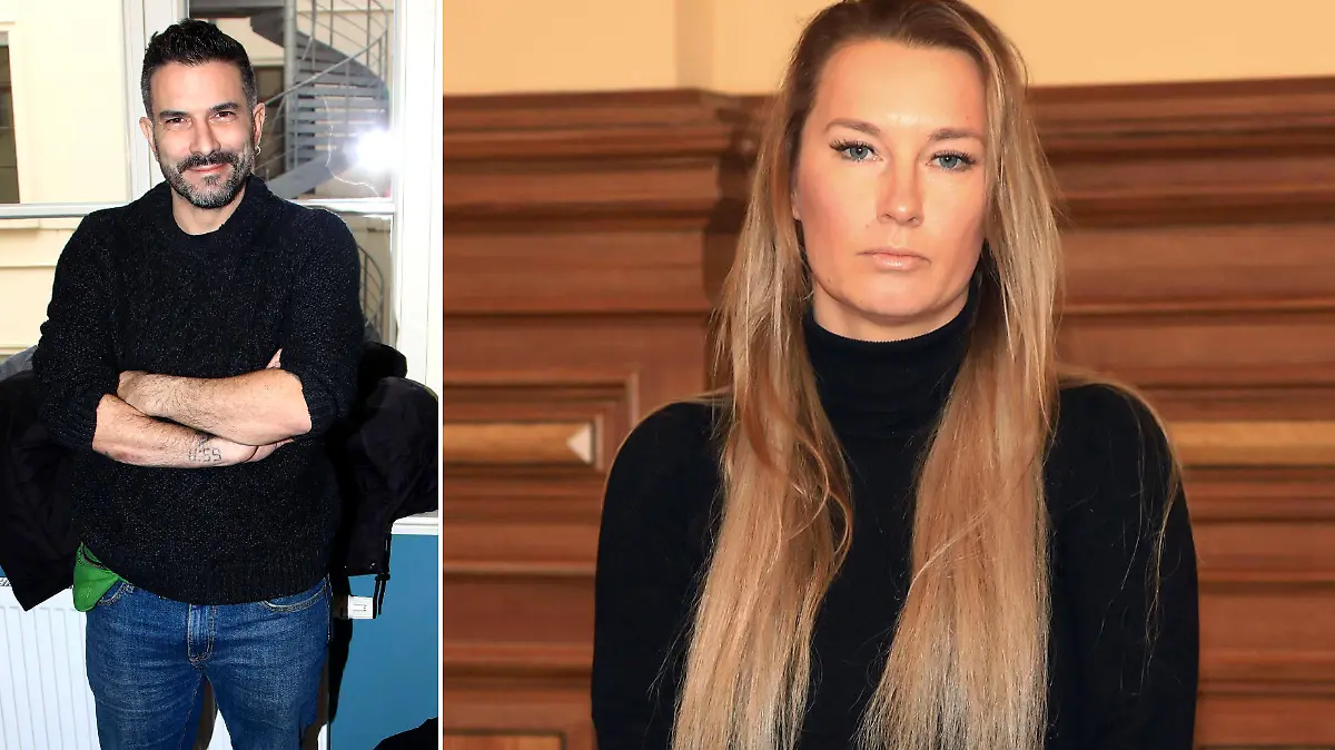 Marc Terenzi und Anja R. vor dem Amtsgericht im sächsischen Borna.