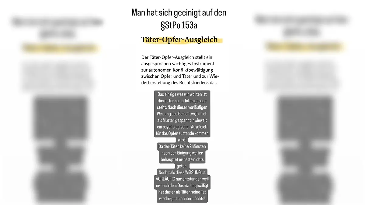 Insta-Story von Anja R. kurz nach dem Prozess gegen Marc Terenzi