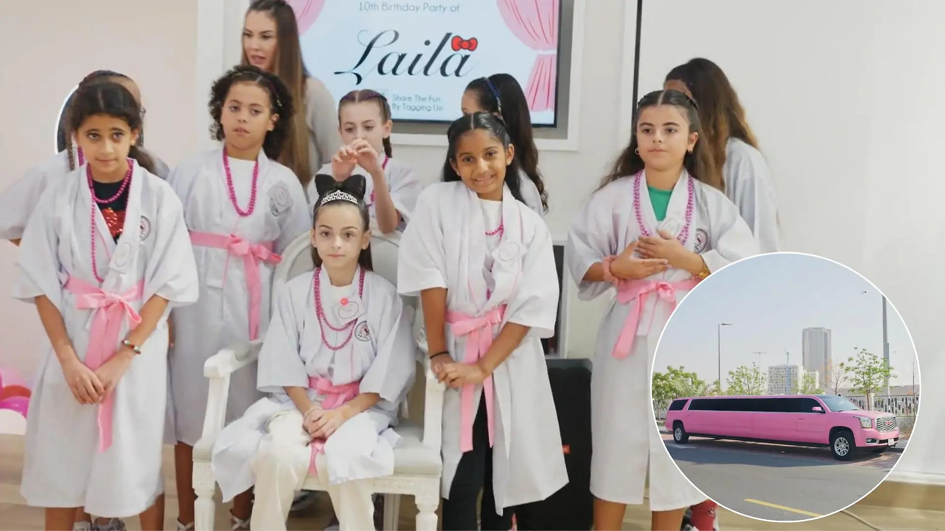 Für Laila Ferchichi geht's mit der Limo ins Hello-Kitty-Spa Zum zehnten Geburtstag