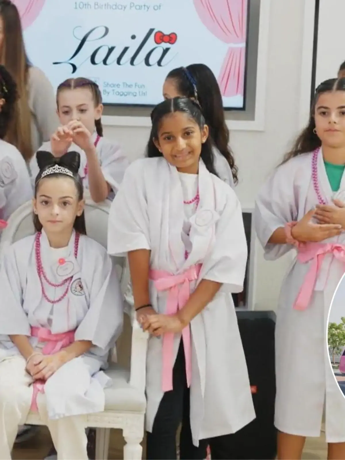 Laila und ihre Mädels im Hello-Kitty-Beauty-Spa