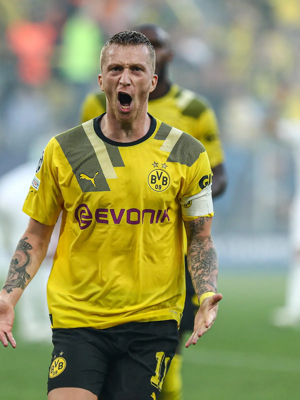  Tor, Torjubel, zum 1:0 durch Marco Reus Borussia Dortmund / BVB, 11, GER, Borussia Dortmund / BVB vs. FC Kopenhagen / Kobenhavn, UEFA Champions League - Gruppe G, Gruppenphase, Spielzeit 2022/2023, 06.09.2022, DFB/DFL regulations prohibit any use of photographs as image sequences and/or quasi-video., GER, Borussia Dortmund / BVB vs. FC Kopenhagen / Kobenhavn, UEFA Champions League - Gruppe G, Gruppenphase, Spielzeit 2022/2023, 06.09.2022 Dortmund *** Goal, goal celebration, for 1 0 by Marco Reus Borussia Dortmund BVB, 11 , GER, Borussia Dortmund BVB vs FC Copenhagen Kobenhavn, UEFA Champions League Group G, group stage, season 2022 2023, 06 09 2022, DFB DFL regulations prohibit any use of photographs as image sequences and or quasi video , GER, Borussia Dortmund BVB vs FC Copenhagen Kobenhavn, UEFA Champions League Group G, group stage, season 2022 2023, 06 09 2022 Dortmund Copyright: xEibner-Pressefoto/GabrielxBoiax EP_EEP
