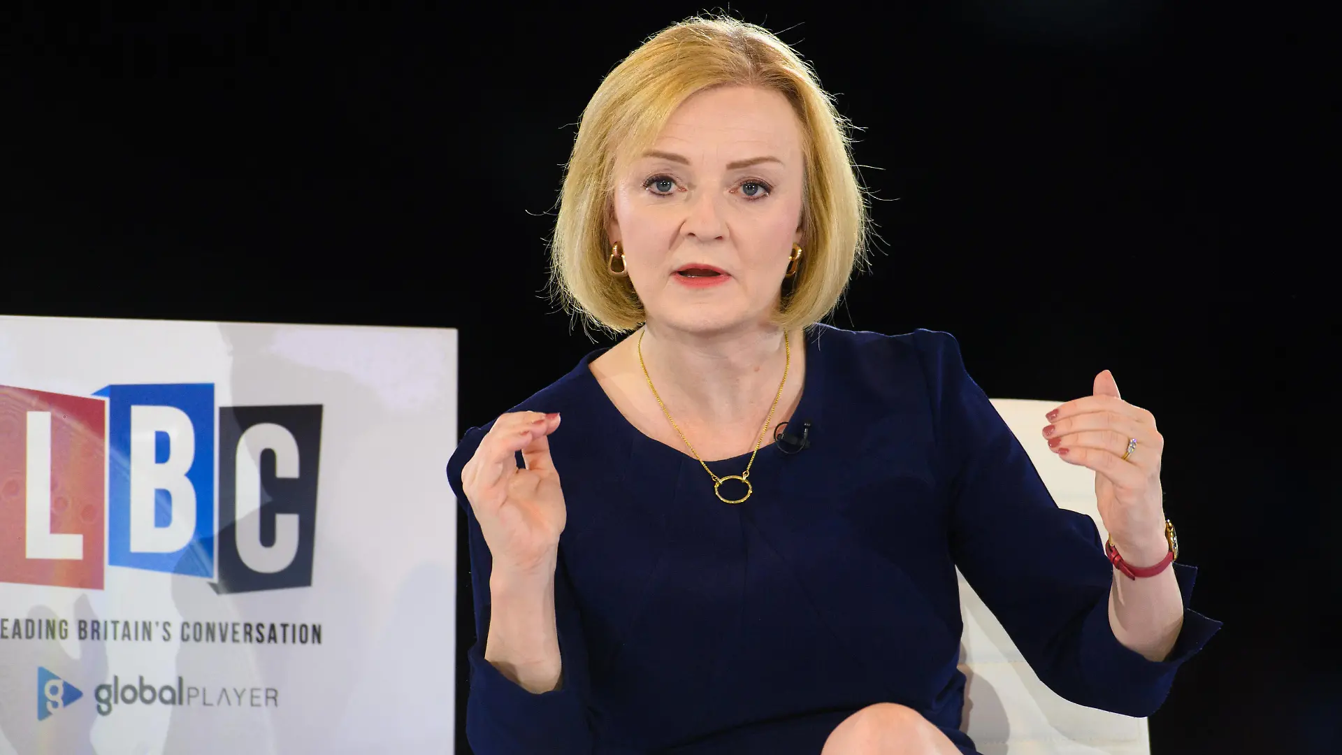 Conservative leadership bid Liz Truss during a hustings event at Wembley Arena, London, as part of her campaign to be leader of the Conservative Party and the next prime minister. Picture date: Wednesday August 31, 2022. Photo credit should read: Matt Crossick/Empics PUBLICATIONxNOTxINxUKxIRL Copyright: xMattxCrossickx 68555634