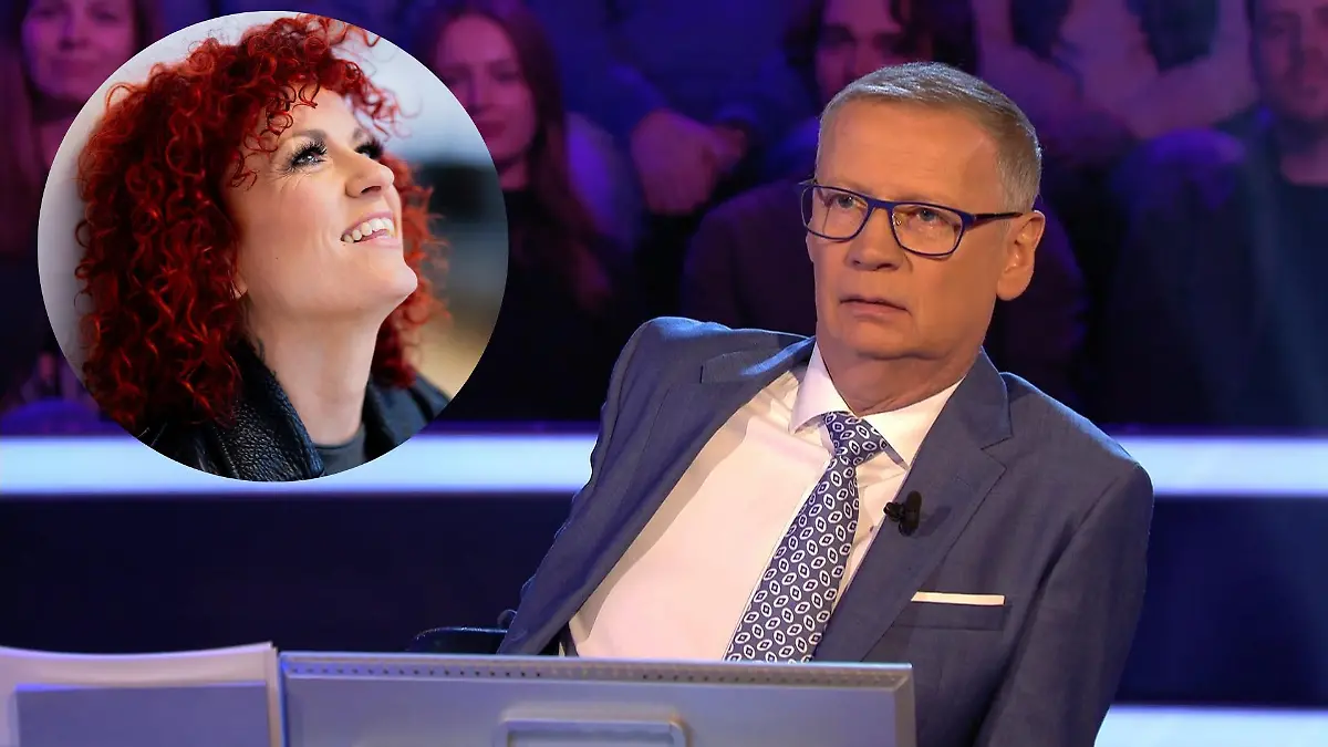 Wer wird Millionär?“-Moderator Günther Jauch merkt, dass er sich bei Lucy und ihrer Band ein bisschen vertan hat.