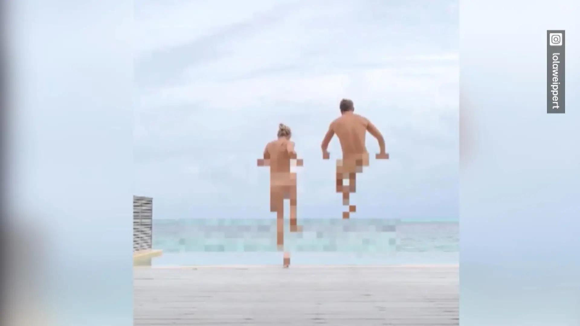 Lola Weippert und ihr Freund gehen Nacktbaden Hallöchen, Popöchen!