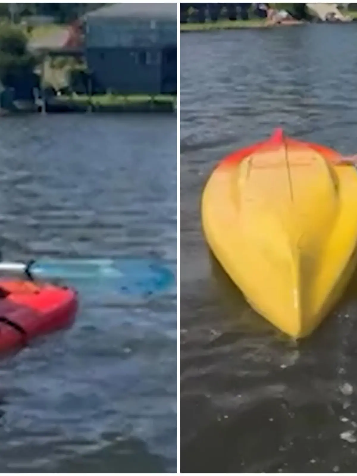 Vater und Tochter haben während eines Bootsausflugs in Australien ein Panne. Die Gelegenheit für eine aufgebrachte Kajak-Fahrerin, sich über den Fahrstil aufzuregen. Sie wird sogar so wil, dass sie ungewollte ins Wasser fällt. Die nasse Szene zeigen wir im Video.