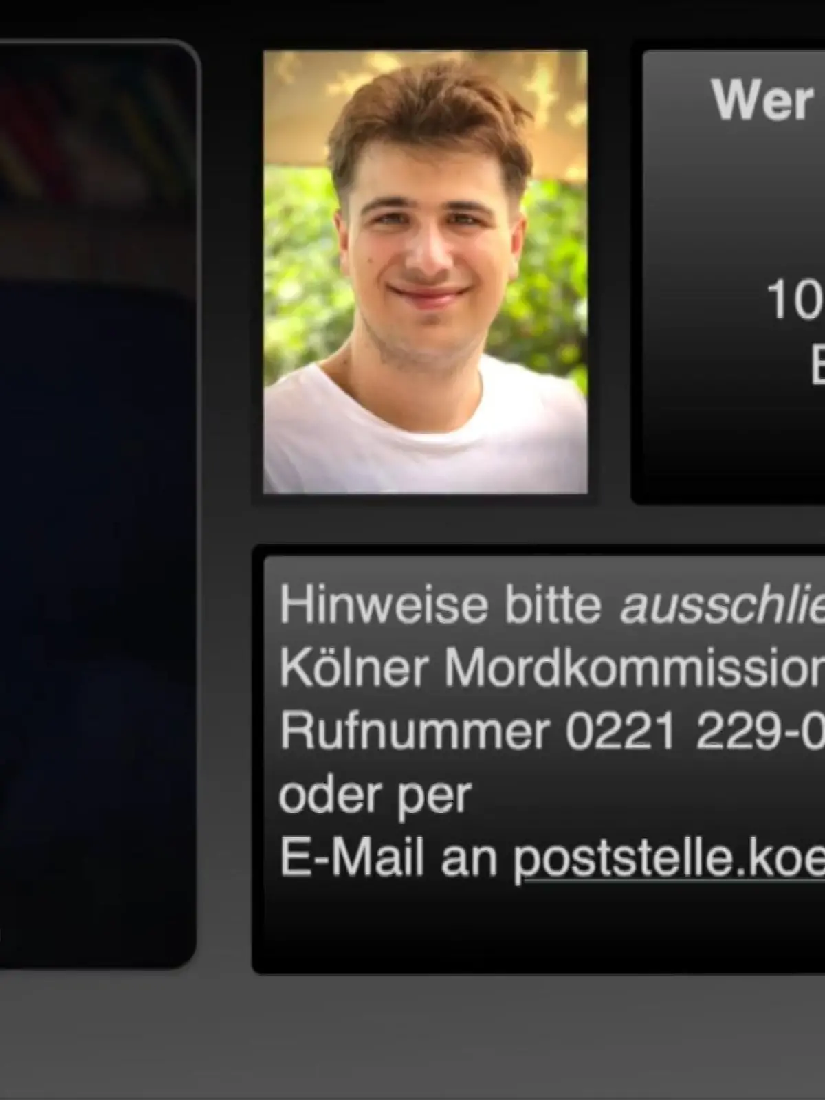 Bild zu: "Opfer-Familie sucht Unfallfahrer"