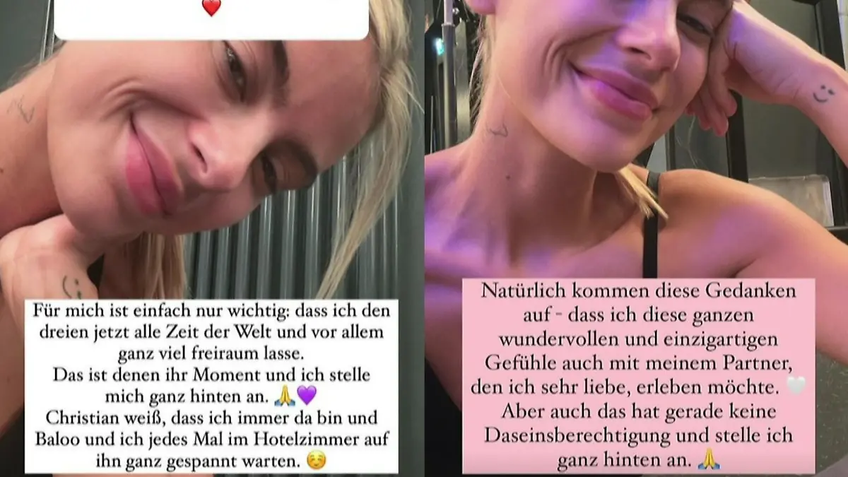 Romina Palm beantwortet bei Instagram Fragen zu Christian Wolfs Baby.