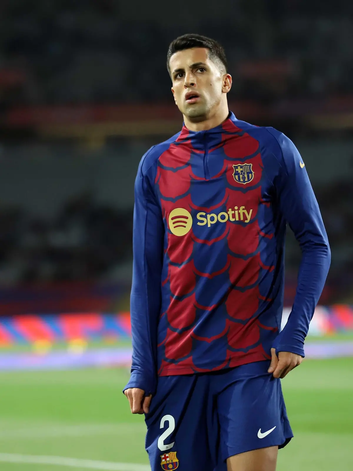 March 8, 2024, Sabadell, Barcelona, Spain: Barcelona Spain 08.03.2024 Joao Cancelo (FC Barcelona) looks during the La Liga EA Sports between FC Barcelona and RCD Mallorca at Estadi Olimpic Lluis Companys on 08 March 2024 in Barcelona. (Credit Image: © Xavi Urgeles/ZUMA Press Wire) / action press