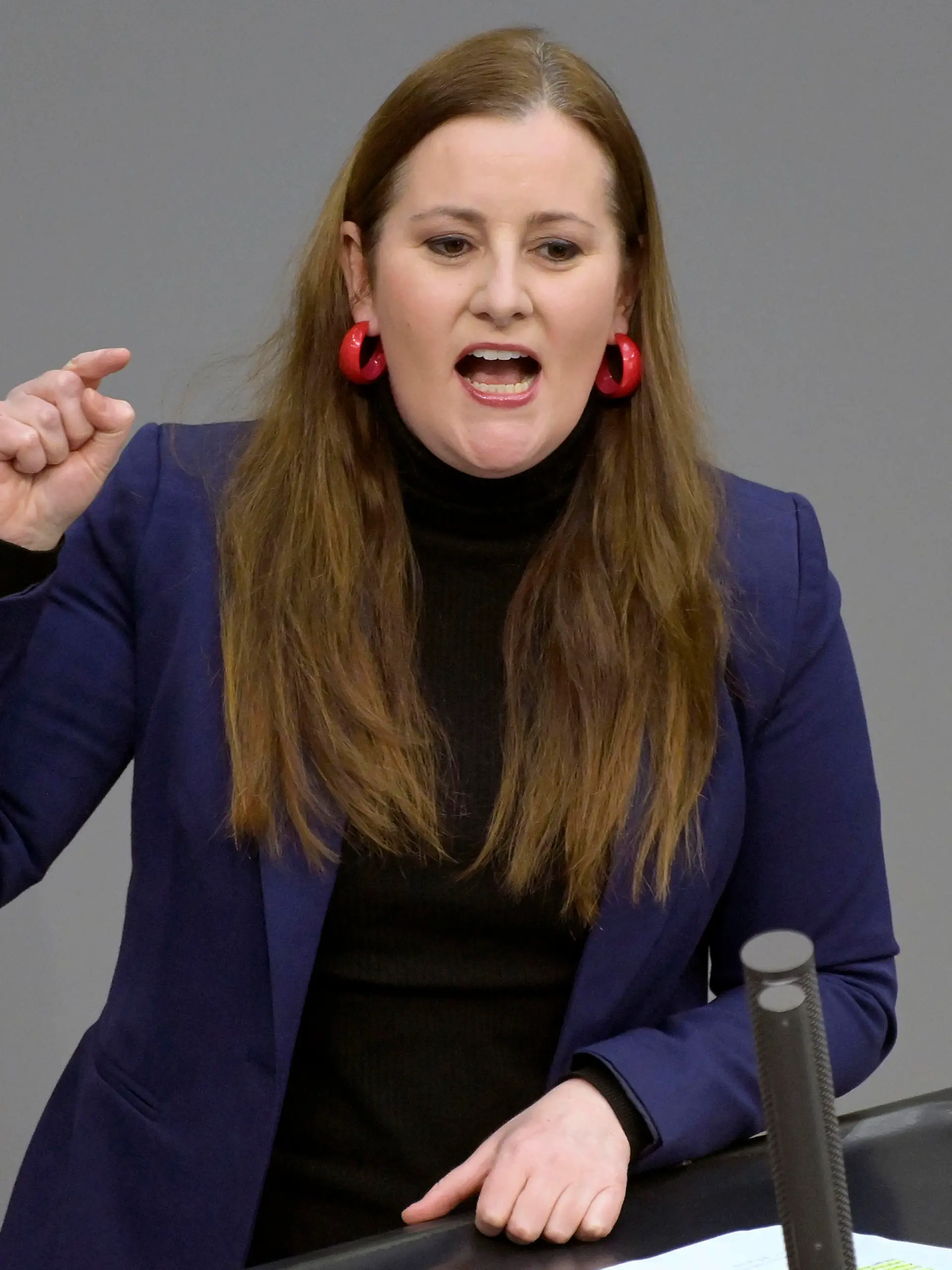 Janine Wissler in der 157. Sitzung des Deutschen Bundestages im Reichstagsgebäude. Berlin, 14.03.2024