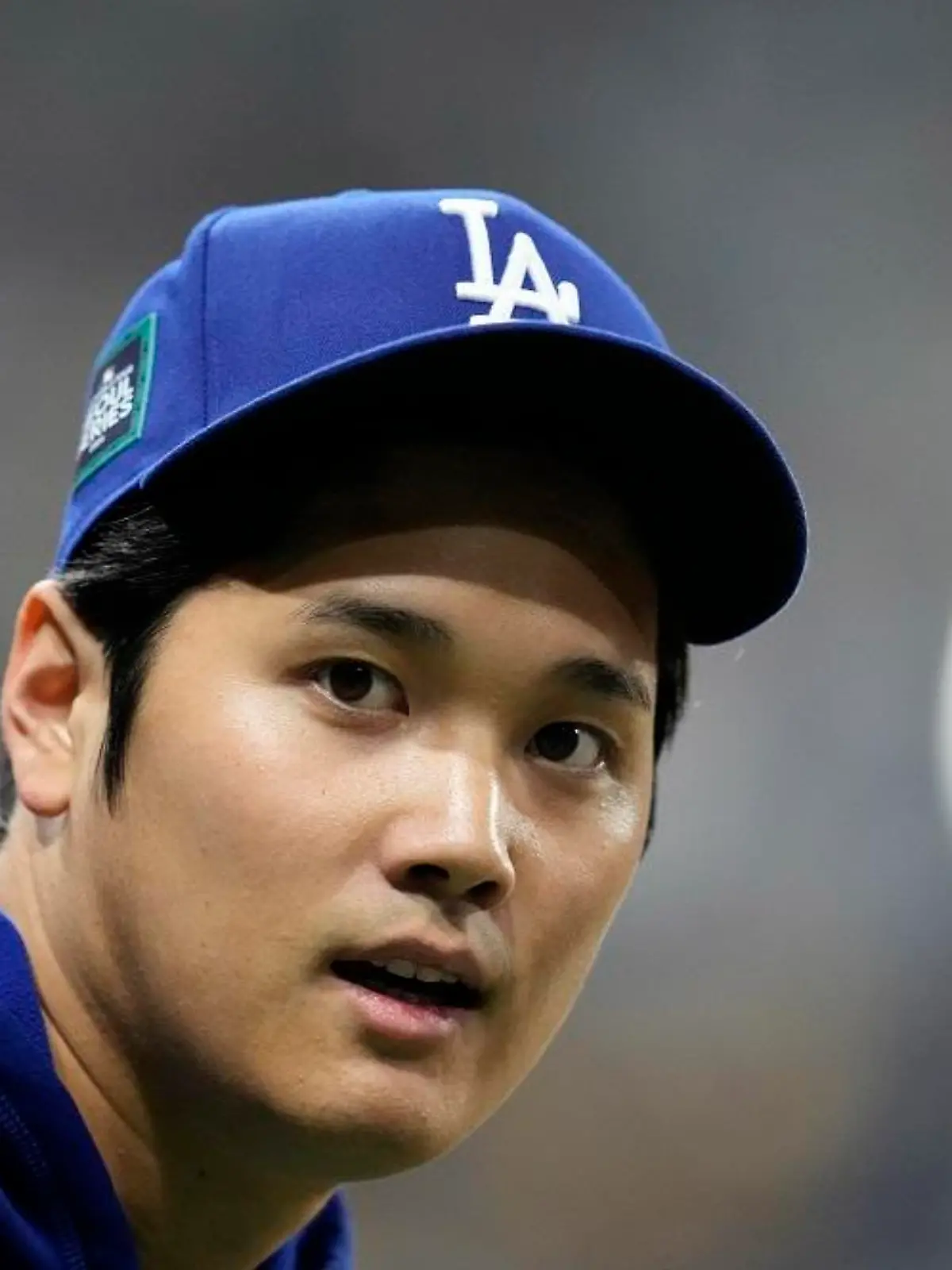 Los Angeles Dodgers designated hitter Shohei Ohtani warms up during batting practice prior to an opening day baseball game at the Gocheok Sky Dome in Seoul, South Korea Wednesday, March 20, 2024, in Seoul, South Korea. (AP Photo/Lee Jin-man)