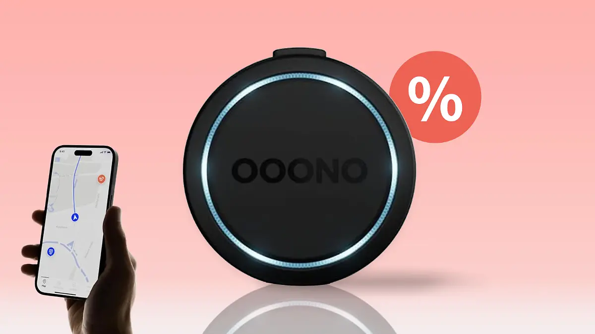 Ooono CO-Driver No2 auf rosa Hintergrund im Amazon-Oster-Angebot.