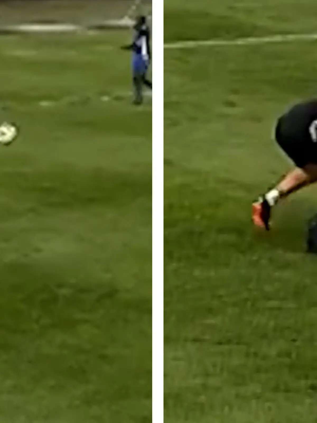 Dieser Arzt weiß, wie er niemals arbeitslos wird. Bei einem Fußballspiel der U23-Mannschaft landet der Mannschaftsarzt einen Volltreffer.  Allerdings schadet er damit auch sich selbst, oder? Die kuriose Szene seht ihr im Video.
