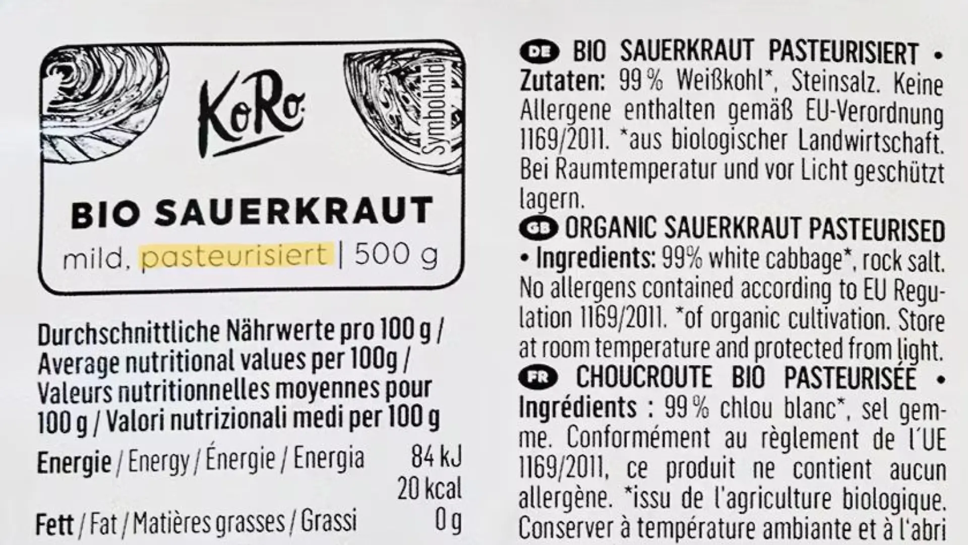Inhaltsangabe Sauerkraut Koro