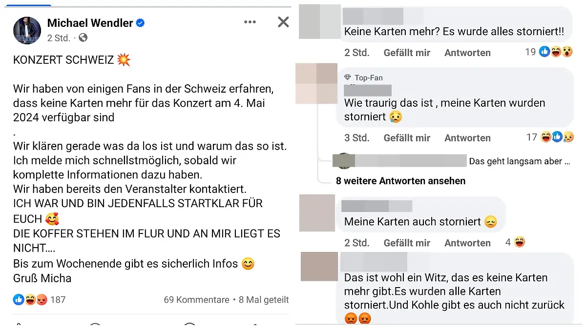 Fans in Aufruhr: Alle Konzerttickets für Michael Wendler wurden storniert
