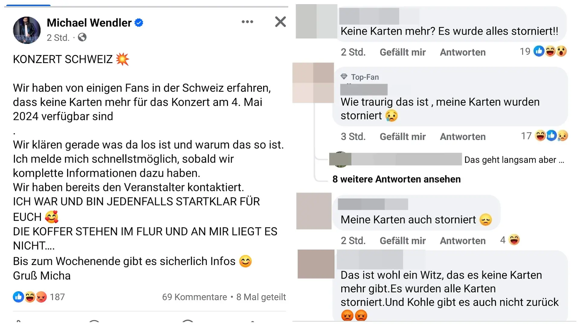 Fans in Aufruhr: Alle Konzerttickets für Michael Wendler wurden storniert