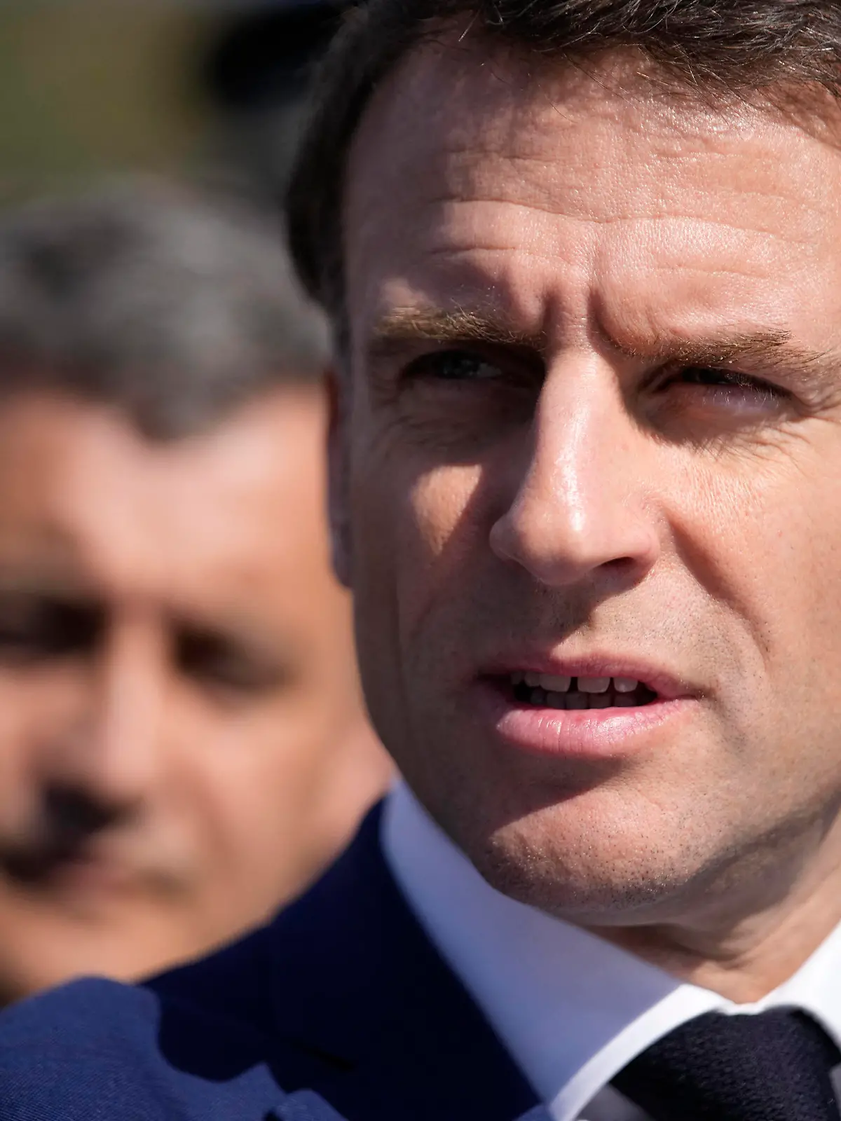 President Macron During Visit Focusing On Fight Drug Trafficking - Marseille French President Emanuel Macron attends a visit focusing on security and the fight against drug trafficking Tuesday, March 19, 2024 in La Castellane district of Marseille, southern France. Photo by Christophe Ena/Pool/ABACAPRESS.COM Marseille France PUBLICATIONxNOTxINxFRAxESPxUKxUSAxBELxPOL Copyright: xEnaxChristophe/Pool/ABACAx