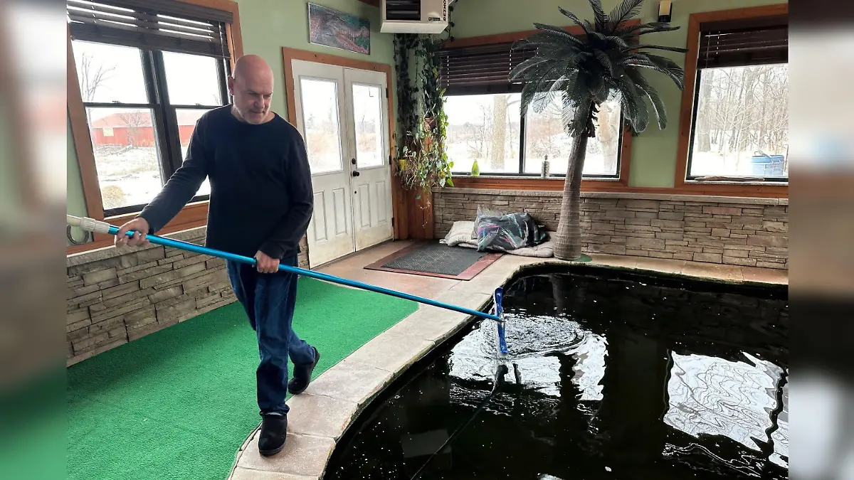 Tony Cavallaro trauert Alligator Albert nach.