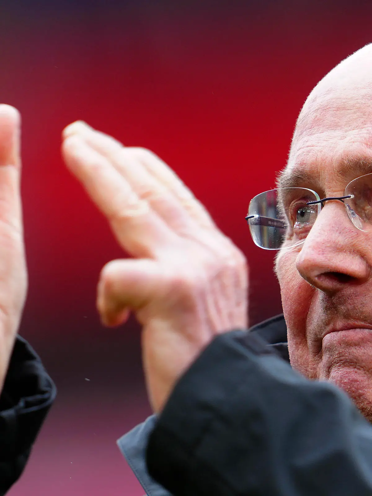 Former England manager Sven-Goran Eriksson applauds the crowd before the start of an exhibition soccer match between Liverpool Legends and Ajax Legends at Anfield Stadium, Liverpool, England, Saturday March 23, 2024. Former England boss Eriksson, who is a lifelong Liverpool fan, disclosed his terminal cancer diagnosis in January. (AP Photo/Jon Super)