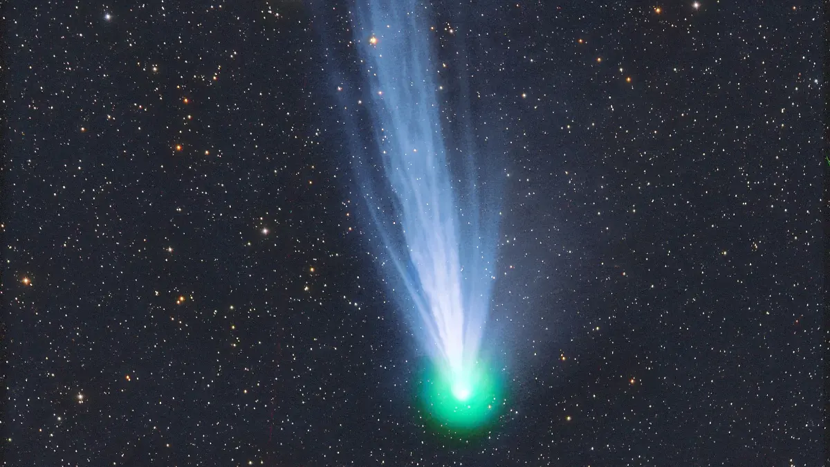 Das Foto zeigt den Komet 12P/Pons-Brooks, aufgenommen am Astronomischen Zentrum Martinsberg.