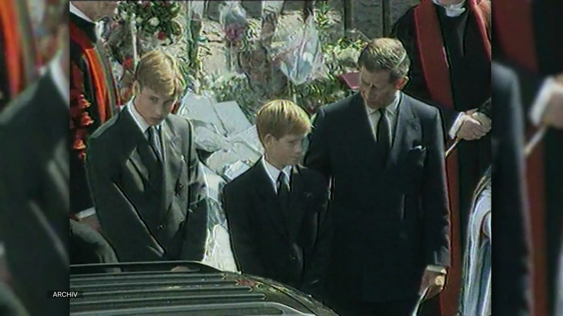 Prinz William, Prinz Harry und ihr Vater Charles