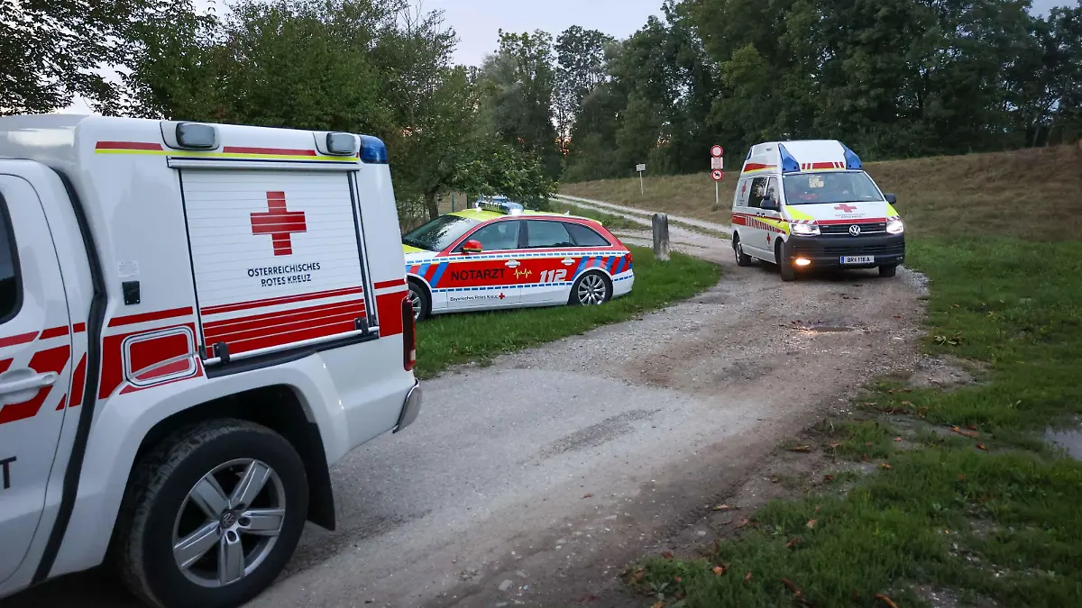 01.09.20202, Überackern, AUT, Personenrettung, Überackern, 11 Jähriger stirbt bei Unfall mit Hoftrak, im Bild die Unfallstelle, Pressefoto Scharinger © 2022, PhotoCredit D. Scharinger